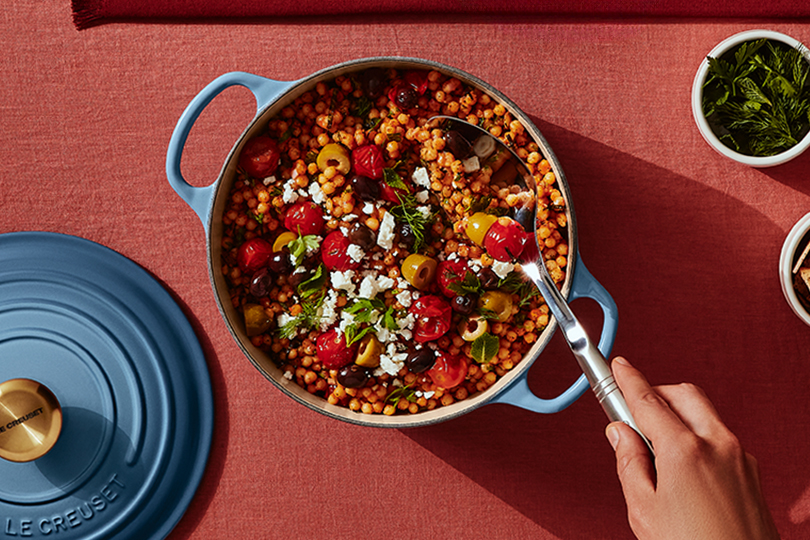 Couscous perlé aux tomates cerises rôties